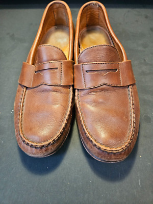 Alden H495 Cognac Calfskin Full Strap Loafer