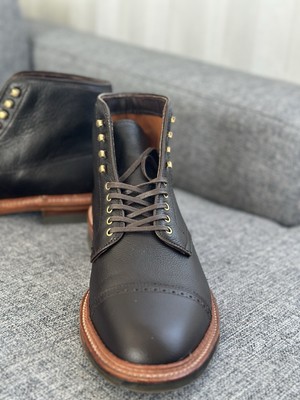 Alden D9819HC Dark Brown Regina Grain Perforated Cap Toe Boot