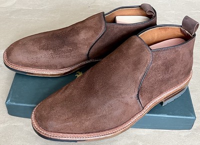Alden D2702C Tobacco Reverse Chamois Chukka Slip-On Boot
