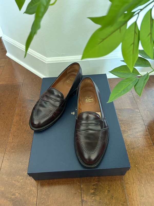 684 Full Strap Slip-On Penny Loafer (Color 8 Shell Cordovan