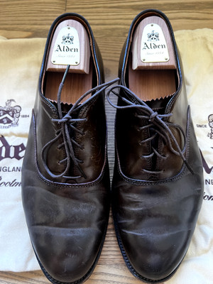 Alden 9346 Cigar Shell Cordovan Plain Toe Bal