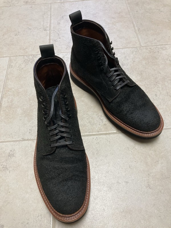 オールデン CHAMOIS 6\" PLAIN TOE BOOT Alden x Leffot Plain Toe Boot - Reverse Earth Chamois - Leffot