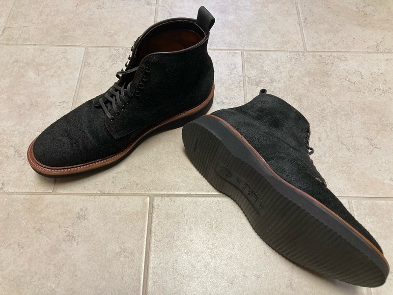 オールデン CHAMOIS 6\" PLAIN TOE BOOT Alden D1856H Earth Reverse Chamois Plain Toe Boot | Alden