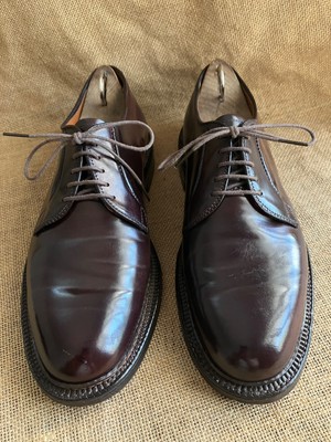 Alden 990Y Color 8 Shell Cordovan Plain Toe Blucher