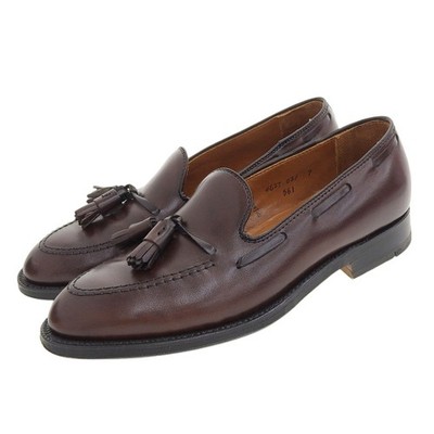 Alden 561 ダークブラウン タッセルローファー　7HD Alden] 561 ダークブラウンカーフ タッセルローファー (ALDEN