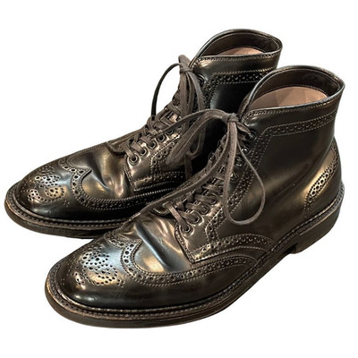 Alden 4465HC Black Shell Cordovan Wing Tip Boot