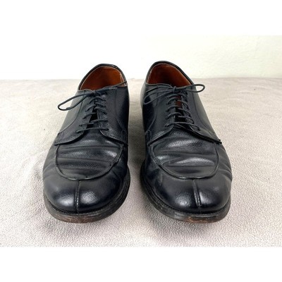 Alden 675 Black Pebble Grain Straight Tip Blucher