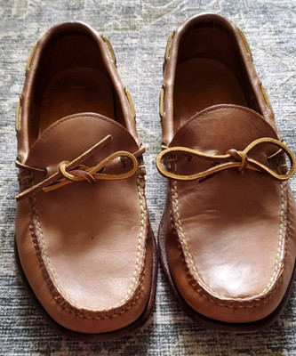 Alden H432 Natural Aniline Camp Mocc Loafer