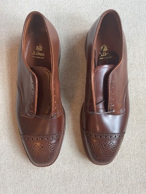 Alden D0517 Color 4 Shell Cordovan Medallion Tip Blucher