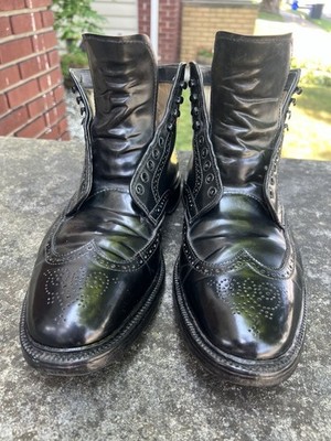 Alden 4465H Black Shell Cordovan Wing Tip Boot