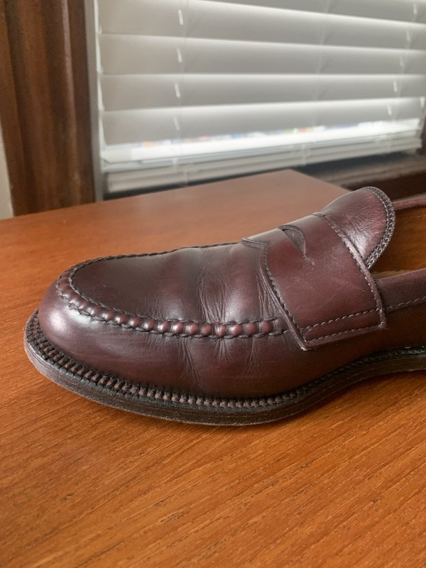 Alden 984 Burgundy Calfskin LHS / Penny Loafer | Alden Model