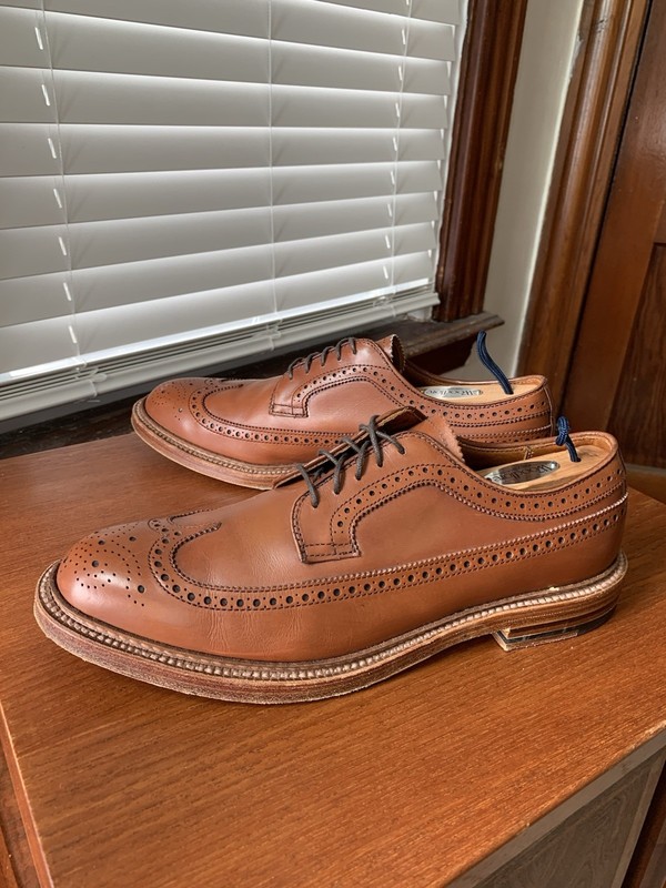 Alden 97641 Burnished Tan Calfskin Long Wing Blucher | Alden