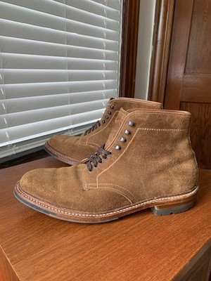 Alden 4511HC Snuff Suede Plain Toe Boot