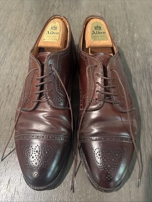 Alden 2165 Color 8 Shell Cordovan Medallion Tip Blucher