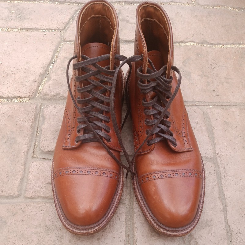 靴 Alden 900 Brown Punched Cap Toe Alden 900 Light Brown Punched Cap Toe Shoes, Casual