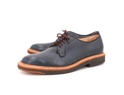 alden オールデン 94708 US9D 27 ネイビー クロムエクセル Alden 94708 Navy Chromexcel Plain Toe Blucher | Alden Model