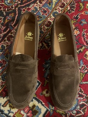Alden 6224L Dark Brown Suede LHS / Penny Loafer