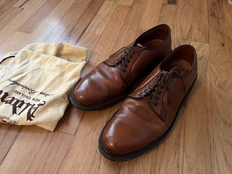 ALDEN オールデン / WELTERWEIGHT 946 US10.5C Alden Welterweight - Brown Alpine Calfskin Plain Toe Blucher