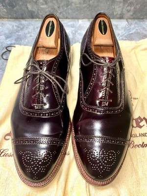Alden D7302 Color 8 Shell Cordovan Medallion Tip Bal