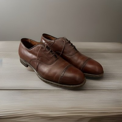Alden 6930 Burgundy Calfskin Perforated Straight Tip Bal