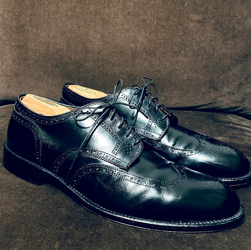ALDEN（オールデン）#967 8B/D 26cm Alden 967 Black Calfskin Short Wing Tip Blucher | Alden