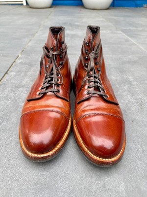 Alden 39623HC Ravello Shell Cordovan Plain Toe Boot