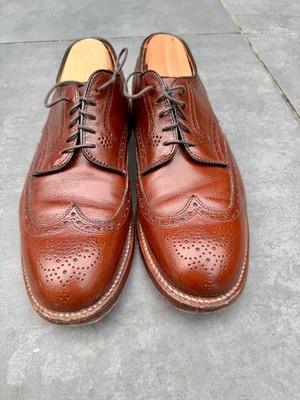 Alden 20913 Cognac Alpine Grain Short Wing Tip Blucher