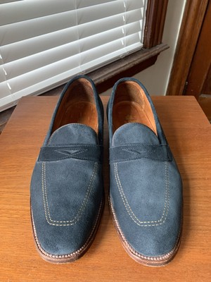 Alden D6206F Navy Suede LHS / Penny Loafer