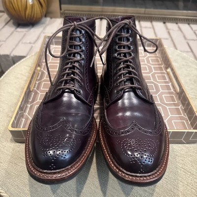 Alden D7804HC Color 8 Shell Cordovan Wing Tip Boot