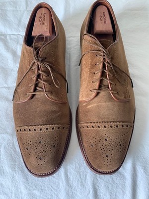Alden D7521 Snuff Suede Medallion Tip Blucher