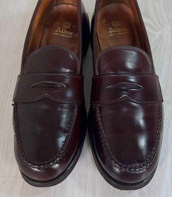 Alden 9916 Color 8 Shell Cordovan LHS / Penny Loafer