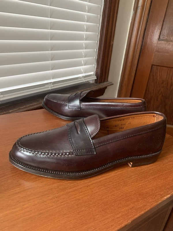 Alden / BARNEYS / 986 / アンラインド / 7D Alden 986 Color 8 Shell Cordovan LHS / Penny Loafer | Alden