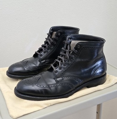 Alden 44695 Black Shell Cordovan Wing Tip Boot