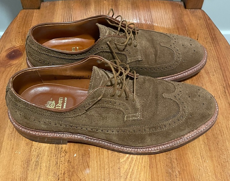 Alden 9794 Snuff Suede Long Wing Blucher | Alden Model Project