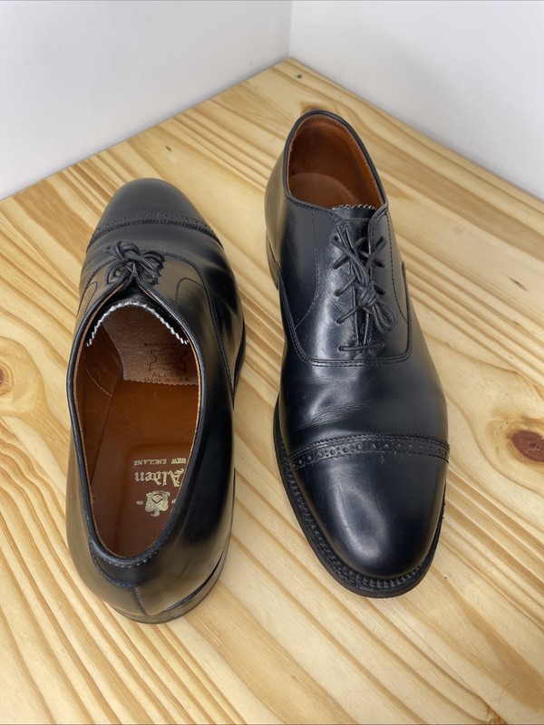 靴 Alden 901 Black Punched Cap Toe Alden 901 Captoe | Black – Franco's Fine Clothier