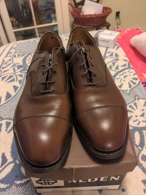 Alden 921 Brown Calfskin Straight Tip Bal