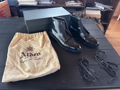 Alden 4065 Black Shell Cordovan Cap Toe Boot