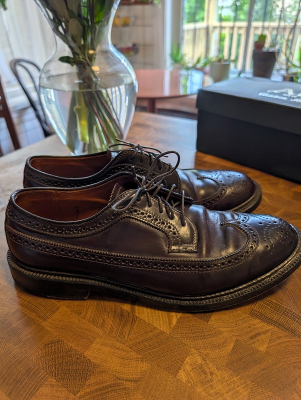 ALDEN 58700 8.5Dロングウイング Alden D7509 | Buy Alden Shell Cordovan Long Wing Blucher in