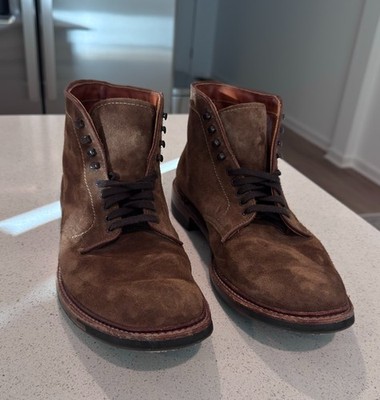 Alden 4511HC Snuff Suede Plain Toe Boot