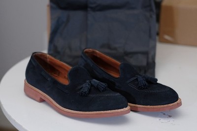 Alden 36541 Navy Suede Tassel Loafer