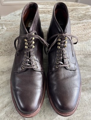 Alden D3810H Brown Regina Grain Plain Toe Boot