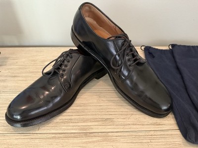 Alden 00069 Black Calfskin Plain Toe Blucher