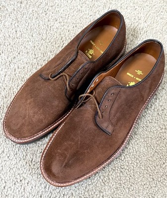 Alden 94741 Tobacco Reverse Chamois Plain Toe Blucher