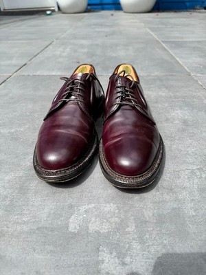 Alden 990Y Color 8 Shell Cordovan Plain Toe Blucher