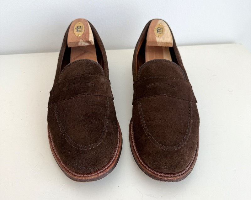 Alden 96382 Humus Suede LHS / Penny Loafer | Alden Model Project