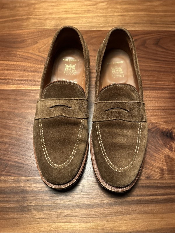 Alden D0214 Snuff Suede LHS / Penny Loafer | Alden Model Project