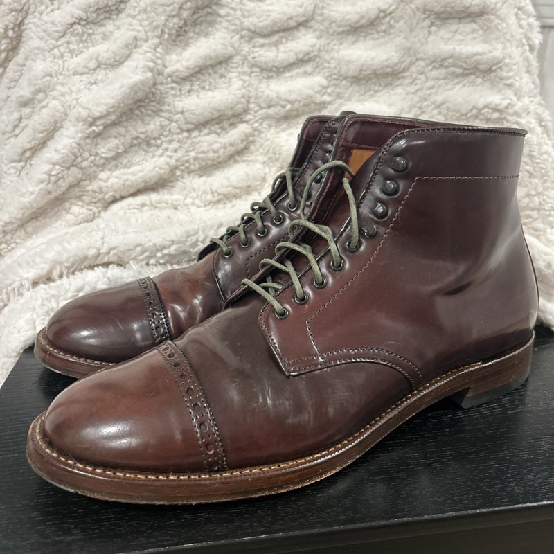 Alden D0815H Color 8 Shell Cordovan Perforated Cap Toe Boot