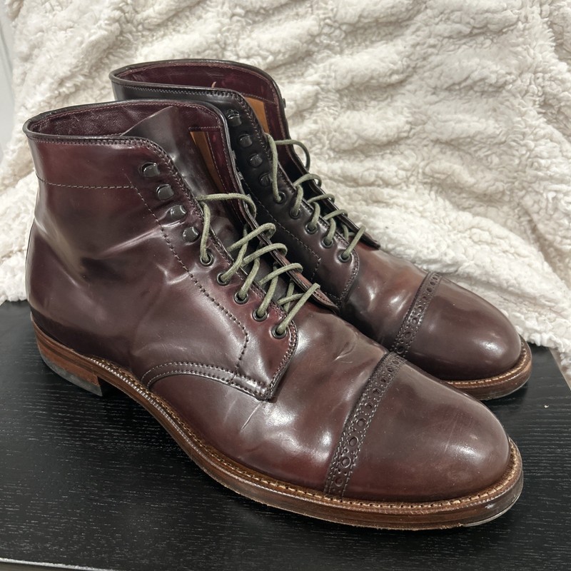 Alden D0815H Color 8 Shell Cordovan Perforated Cap Toe Boot
