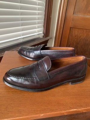 靴 ALDEN 984 CALFSKIN LEATHER PENNY LOAFERS 984 - Leisure Hand Sewn in Burgundy Calfskin – ALDEN SHOES