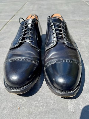 Alden 43565 Black Shell Cordovan Perforated Straight Tip Blucher